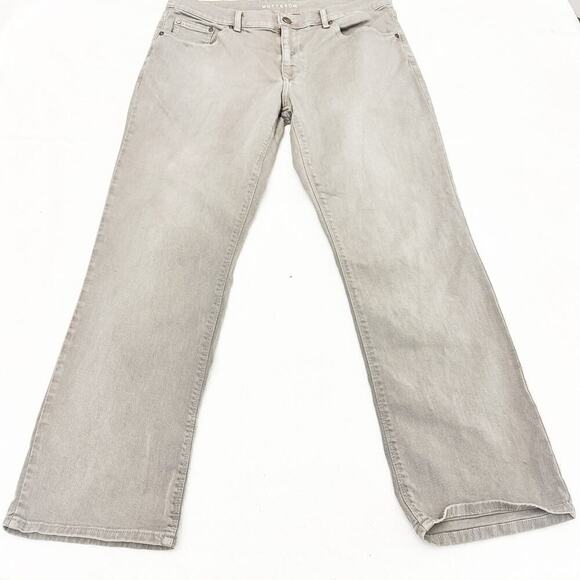 Mott & Bow Straight Leg Gray-Green Denim Wash Jeans Size 35 x30 - Picture 2 of 8